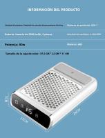 Aspiradora De Uñas Recargable De Alta Potencia Para Manicura Con Filtro Removible Y Ajustable Máquina De Manicura Multifuncional - details 9