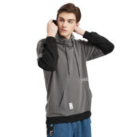 Sudadera De Moda Casual Para Hombre Con Capucha Patchwork Y Block Color Estilo Hip Hop Suéter De Calle Completo De Poliéster Para Todas Las Estaciones - details 2