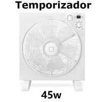 ventilador de mesa cuadrado 40w 3 velocidades con temporizador difusor rotativo 12 pulgadas,cm,fespu - details 0