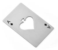 Abrepuertas Portátil En Forma De Poker Black Peach a Con Cartas De Juego Y Abrebotellas Acero Inoxidable Herramienta Para El Hogar - details 3