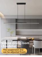 Lámpara Colgante Moderna Y Sencilla Para Comedor Cocina Y Sala De Estar Iluminación LED Ajustable Incluye Bombillas Decoración De Hogar - details 0
