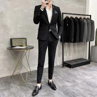Traje De Boda Para Hombre De Alta Calidad Dos Piezas Traje De Negocios Casual Banquete Ensemble De Lujo Con Pantalones - details 17