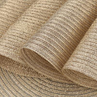 Juego De 6 Tapetes Redondos Tejidos a Mano Para Mesa De Comedor Navidad Y Bodas 34cm Resistente Al Calor Ecológicos De Poliéster Y Algodón - details 1