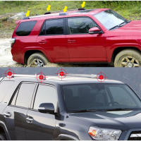 Cubierta De Fin De Barras De Techo Para Toyota 4Runner N280 4 Puertas 2010-2020 Reemplazo De Estuche De Barra De Equipaje 4pc Material ABS - details 2