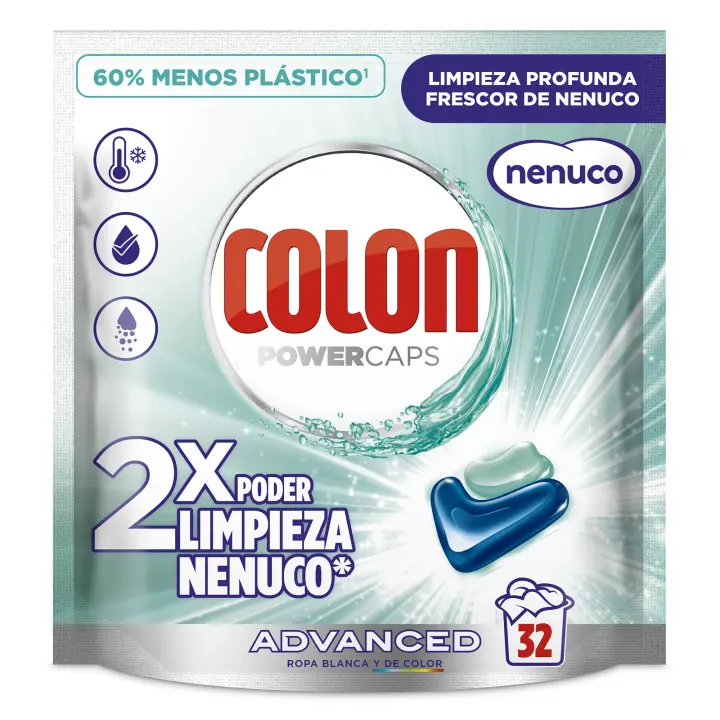 Colon Nenuco Detergente para la lavadora - 32 cápsulas - 1