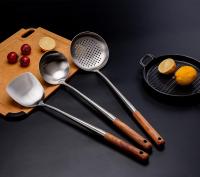 Espátula y Cubo para wok, juego de Instrumentos, 43,2 cm, espátula para wok, inresponsable Maple 304 - details 0