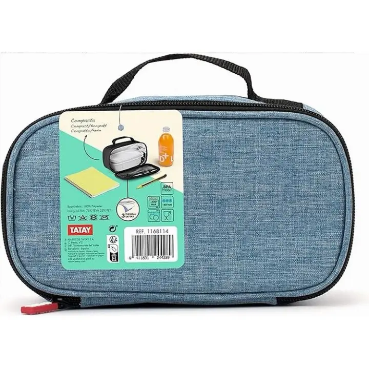 Mini bolsa térmica porta alimentos con fiambrera incluida, Tatay Urban Food Mini Azul - 1