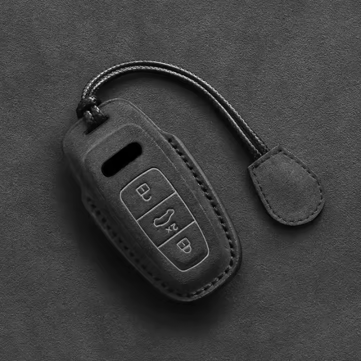 Funda De Llave De Coche En Cuero Para Audi A1 A3 8V A4 B8 B9 A5 A6 C7 A7 A8 Q3 Q5 Q7 S4 S6 S7 S8 R8 TT Accesorios De Terciopelo - 1