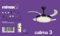MIMAX LIGHTING VENTILADOR DE TECHO CALIMA 1,2,3,4 PARA ELEGIR 109 CM / 55 CM aspas plegadas. COLOR PLATA.VENTILADOR MÁS VENDIDO EN ESPAÑA 2023/4. SUPER SILENCIOSO, MOTOR DC, ASPAS RETRACTILES, LUZ LED VARIABLE DE 2700K A 6500K (CALIDA, DÍA, FRÍA) - details 4