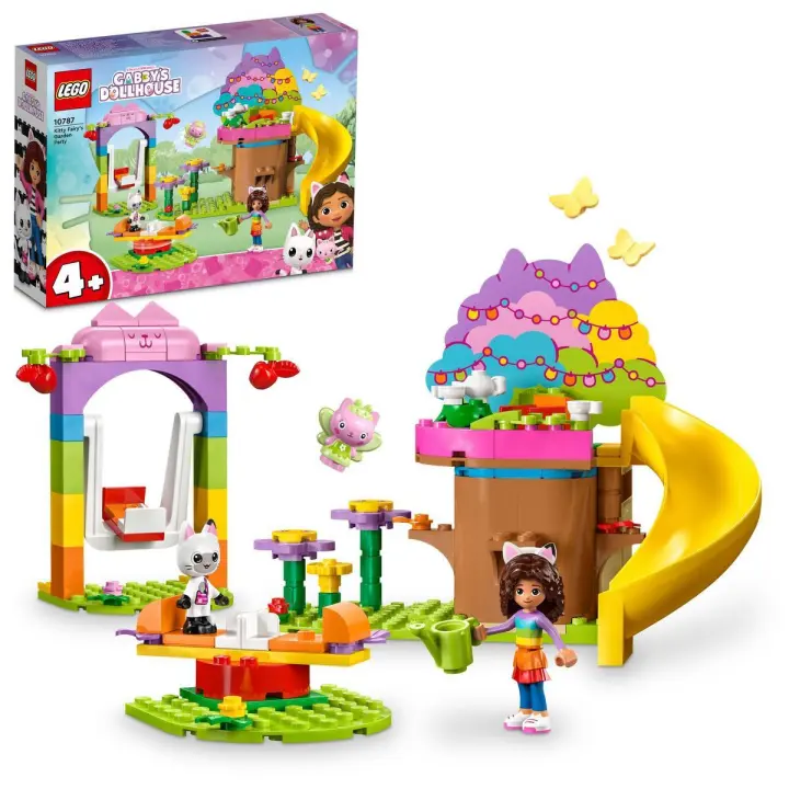 Set de construcción LEGO 10787 La Casa de Muñecas de Gabby, Fiesta en el Jardín de Hadigata, Casa del Árbol y Columpio, Figuras de Gabby y Pandy Patitas de la Serie Gabby's Dollhouse, Para Niños y Niñas de 4+ Años - 1