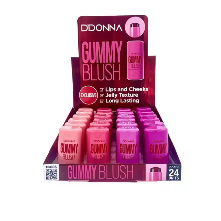 Barra Colorete Gelatina - Pack 4 Unidades DDONNA COSMETICS - Acabado Transparente Hidratante - 1