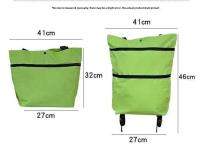Carro De Compras Portátil Pequeño Para Uso Doméstico Con Ruedas Plegable Y Bolsa Trasera Iluminado Carrito De Compra Ligero - details 11