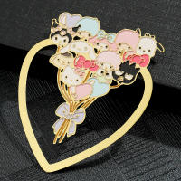 Marcador De Libro Anime Hello Kitty Lindo Y Coleccionable De Metal Suministros Escolares Accesorio Para Amantes De Los Libros - details 6