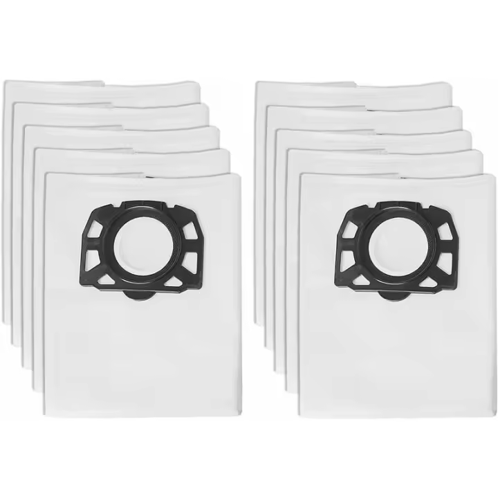 Lote de 10 bolsas para aspiradora Karcher Wd4 Wd5 Wd6 Mv4 Mv5 Mv6 - 1