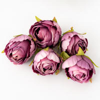 5pcs Flores Artificiales De Seda Rosa Para Boda Decoración Del Hogar Fiesta Navidad Cumpleaños Artesanía De Mesa Decoración De Invierno - details 9