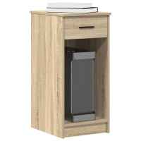vidaXL Torre de ordenador con cajón 35x45x77 cm en color Blanco/Roble Sonoma/Gris sonoma y más - details 1