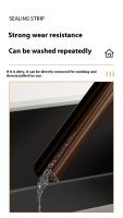 1pc Sellador De Puerta PVC Isolante Aislante De Viento Y Ruido Para El Bajo De La Puerta Cubierta De Polvo Y Silencio - details 11