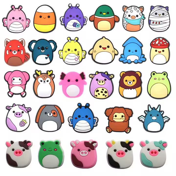 28 adornos de animales de dibujos animados para zapatos de Crocs para niños y adultos, accesorios DIY. - 1