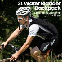 Mochila De Hidratación Deportiva Impermeable De Nylon Con Botella De Agua De 3 Litros Para Senderismo Ciclismo Escalada - details 3