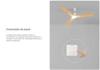 CREATE - Ventilador de techo 40W silencioso con luz LED, Ø132 cm o Ø152 cm - WIND MODERN - details 3