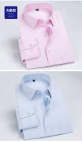 Camisa De Hombre De Manga Larga Para Negocios Casual Sin Planchar Alta Calidad Primavera Verano Slim Cómoda Moda Top Plano - details 10