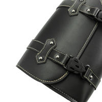 Bolsa De Sillín Para Motocicleta Honda CMX300 CMX500 Y Harley Sportster XL883 XL1200 Almacenamiento Lateral De Equipaje Y Herramientas Material De Cuero PU Y Hebilla De Libera Cierre Rápido - details 6