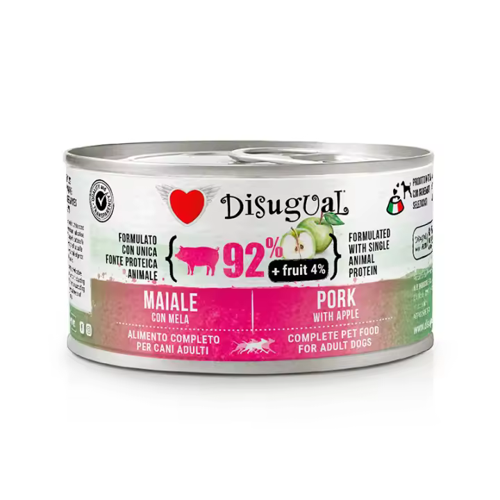 Disugual FRUIT Latas de Cerdo con Manzana para Perros - 1