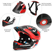 Casco De Bicicleta Para Niños Con Cara Completa Desmontable Deportes Infantiles Ciclismo MTB Patinaje En Rodillos Seguridad Y Comodidad Para Niños - details 4