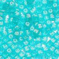 100pcs Cuentas De Letras Cuadradas 6mm Negro Y Oro Aleación De Acrílico Para Manualidades Y Creación De Joyas DIY - details 20