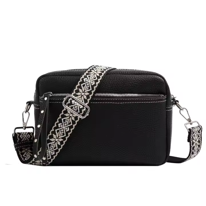 Bolso Pequeño Cuadrado Para Mujer De Cuero PU Estilo Crossbody Y Hombro Moda Satchel Con Bolsillo Interior Nylon Origen Guangdong - 1