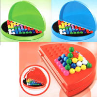 Juego De Puzzle 3D Clásico IQ Con Placa De Pirámide Y Perlas Educativo Montessori Para Niños Desarrollo Del Pensamiento Lógico Regalo De Juguete - details 0
