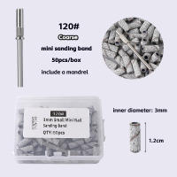 Juego De Bandas De Lijado Para Uñas 50/100PCS 3mm 80/120/180/240 Grit Accesorios Para Manicura Y Peluquería De Uñas - details 3