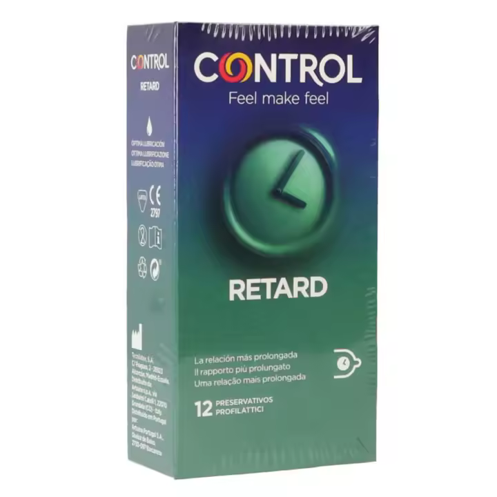 Control Preservativos Retard con Benzocaína para Relaciones Duraderas - 1