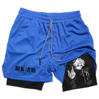 Shorts De Compresión Anime Para Hombre Verano Deporte Ropa Deportiva Gimnasio Entrenamiento 2 En 1 Fitness Casual - details 6