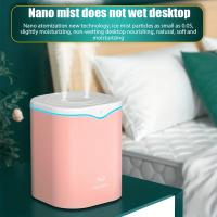 Humidificador de aire portátil de escritorio USB de 2 l con vapor frío, humidificador ultrasónico silencioso con 2 modos de niebla y 7 luces de colores, apagado automático para viajes, hogar y dormitorio - details 3