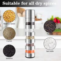 Om Home Salero 5 en 1 con molinillo - ideal para la cocina y para acampar - 5 piezas - details 3