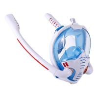 Máscara de snorkel de cara completa, doble tubo de silicona, máscara de buceo completamente seca, máscara de natación para adultos, gafas de buceo - details 11