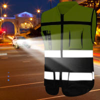 Chaleco De Seguridad Para Ciclismo Y Correr Chaleco Reflectante Hidrófobo Ajustable Para Actividades Al Aire Libre Vest De Seguridad Para Noche - details 8
