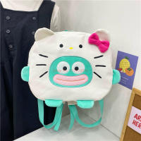 Nueva Mochila De Hombros Kawaii Sanrio Hangyodon Con Diseño De Hello Kitty Y Gato Pequeño De Color Contraste Mochila Versátil Para Adultos Y Adolescentes - details 11