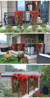 1 Pieza De Hierba Artificial De Enredadera Morada Para Exterior Patio Jardín Porche Decoración De Bodas Y Hogar Material Seda - details 2
