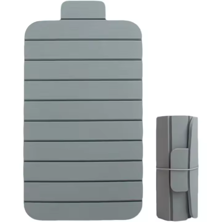 Alfombra de corte de silicona, tablero de corte plegable | Almohadilla de corte reutilizable,Accesorios para acampar plegables, herramienta de preparación de alimentos para picnic al aire libre, cocci - 1