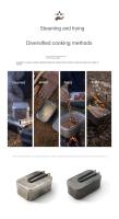 Caja De Almuerzo Calentada Portátil Campingmoon De Aluminio Duro Para Camping Y Picnics Cocina Al Aire Libre - details 5