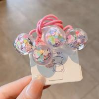 2PCS Cinturones Elásticos Para Niñas Con Lentejuelas Y Floral Accesorios De Cabello Kawaii Para Princesas Adecuado Para Niños Estilo Casual Multifuncional - details 5