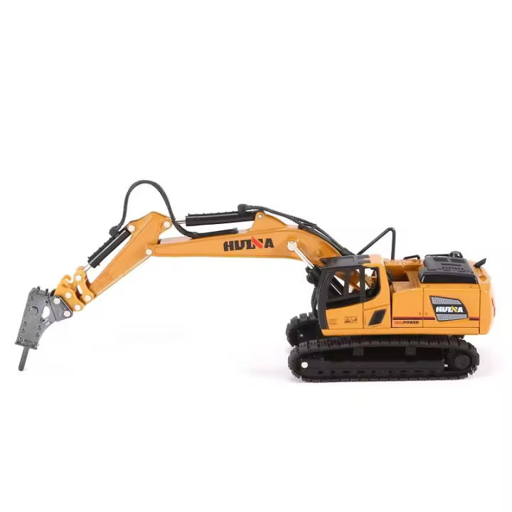 Huina 1811 Camión Excavadora De Aleación De Metal 1:60 Modelo De Coche De Simulación De Vehículo De Maniobras Para Niños Juguetes De Ingeniería - 1