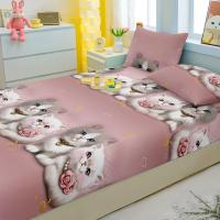 Sábana Ajustable De Poliéster 100% Con Estampado De Animales Divertidos Sábana De Cama Para Dormitorio Sin Almohadillas - details 4