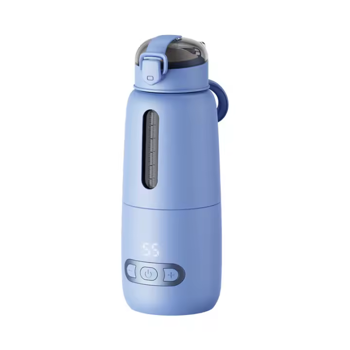 Calentador de leche portátil para bebé, ventilador de biberones inalámbrico para agua sobre la marcha, ventilador de biberones recargable por USB para Viajes, Coche, Exterior - 1