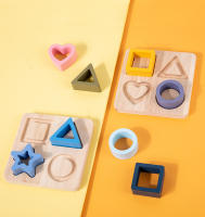 Juegos Educativos Montessori Para Bebés Juguetes De Silicona De Grado Alimenticio Formas Geométricas Rompecabezas De Aprendizaje - details 14