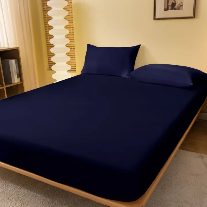 Sábana Sólida Mate Náutica Para Cama Cubierta De Cama Para Dormitorio 100% Poliéster Estilo Sencillo Sin Pillowcases Incluidos - 1