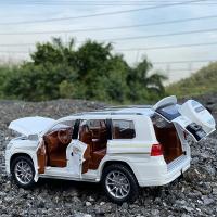 Modelo De Coche De Escala 1:24 TOYOTA Land Cruiser Prado Deportivo SUV De Aleación Con Retroceso Pull Back Luz Y Sonido Regalos Para Niños Colección A174 - details 23
