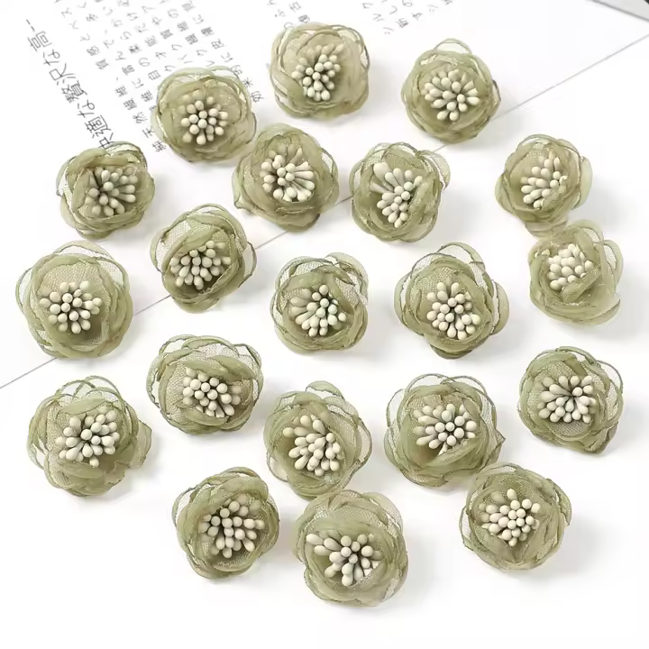 Flor De Encaje Con Estambul Para Boda DIY Accesorios Para Niñas Decoración De Casa Flores Artificiales Para Vestido De Novia Y Cumpleaños - 1